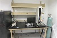 Six Foot Work Bench with Top Shelves