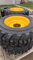 Loadmaxx 10-16.5 NHS Skid Steer Tires on Rims