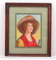 Vintage Print "Ranch Girl" by Haskell Coffin