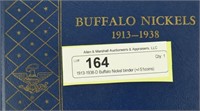 1913-1938-D Buffalo Nickel binder (+/-51coins)