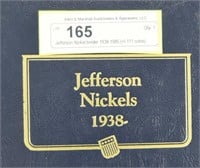 Jefferson Nickel binder 1938-1985 (+/-111 coins)