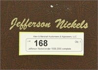 Jefferson Nickel binder 1938-2000 complete