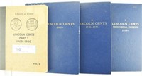 (4) Lincoln Wheat cent binders to include;