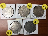 5 TIMES YOUR BID - Morgan $s - S Mint