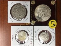 (4) Foreign Silver Coins