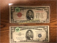 2 TIMES $ - $5 bill