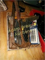 Box of assorted hand tools