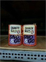 2 Quaker maid snow & go oil cans, unopened