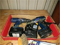 2 cordless drills and charger