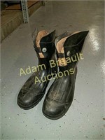 Custom rubber half boots, size 13