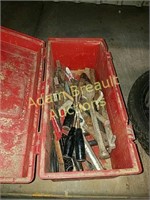 Large tool box and assorted tools