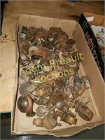 Box assorted antique Caster wheels
