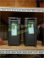 (2) Rubbermaid 8-gallon recycling containers