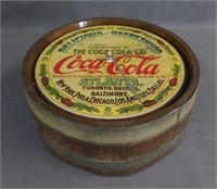 1980's Coca Cola Barrel Wall Clock