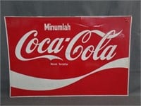Coca Cola Indonesian Double Sided Tin Sign