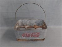 c.1940 Coca Cola Metal Six Pack Coke Carrier