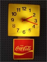 1970's Coca Cola Lighted Electric Clock