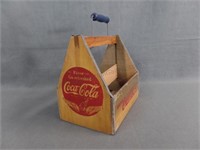 1940's Coca Cola Wood with Wings Bottle Carrier