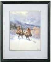 Signed & Numbered Western Print, By G Harvey