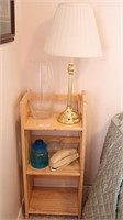 Wood Folding Shelf Stand, Tall Glass Vase...