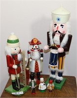 Collection of (6) Nutcrackers & Ornaments