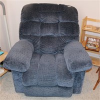 Large Blue Recliner Chair