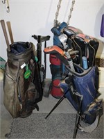 Bargain Lot: Golf Bags, Golf Bag Caddy & Clubs