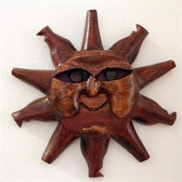 Wooden Sun Wall Decor