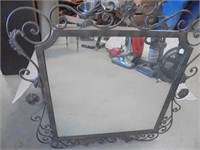 Heavy Ornate metal Mirror