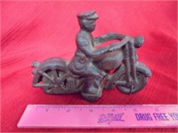 Cast Iron Motorcycle police