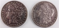 Coin 2 Morgan Silver Dollars 1880 & 1885
