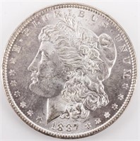 Coin 1887  Morgan Silver Dollar Gem B.U. Nice!