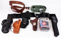 Firearm Assorted Holsters and Belts