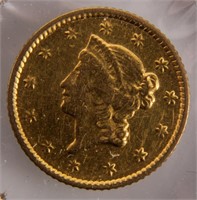 Coin 1852-O United States Gold Dollar  VF *