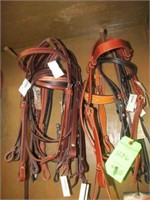 (10) NEW Leather Browband Headstalls