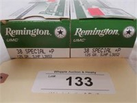 REMINGTON  38 SPECIAL + P  AMMO  50 RND   2 BOXES