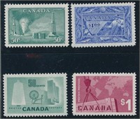 CANADA #294, #302, #334 & #411 MINT VF NH