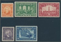 CANADA #141-145 MINT VF NH