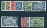 CANADA #192-194, #204, #211-216 MINT VF NH