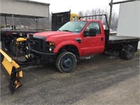 2008 Ford F350 4x4 Pick Up Truck With Snow Plow
