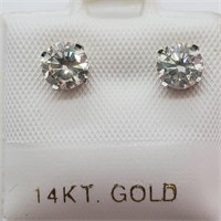 $4550 14K  Diamond(G-H, SI-I, 0.90ct) Earrings