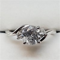 $6060 14K  Diamond(1.2ct) Diamond(0.02ct) Ring