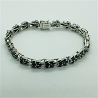 $800 Silver Sapphire Bracelet