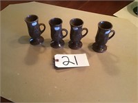 Set of 4 Ceramic Cappuchino Mugs