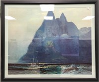 Matted and framed print by Sydney Laurence       (