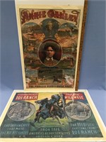 Pair of old Wild West posters    (2)