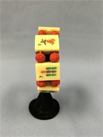 Mahjong bracelet with cinnabar beads