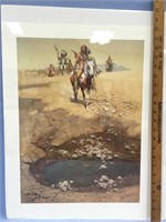 A shrink wrapped print called "Comanche War Trail"