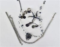 Collection Of Vintage Sterling Jewelry