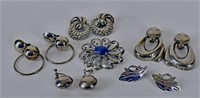 Collection Of Vintage Sterling Jewelry